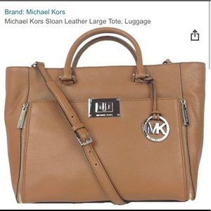 Michael Kors Sloan Leather Large Tote, Luggage
